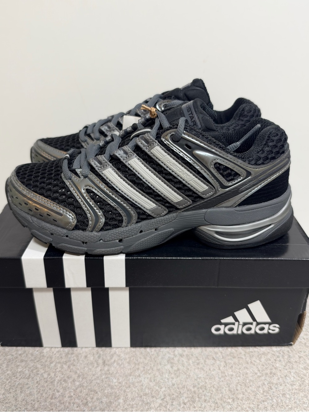 adidas Adistar Control 5 Core Black Grey (Women's) Size 5 NEW